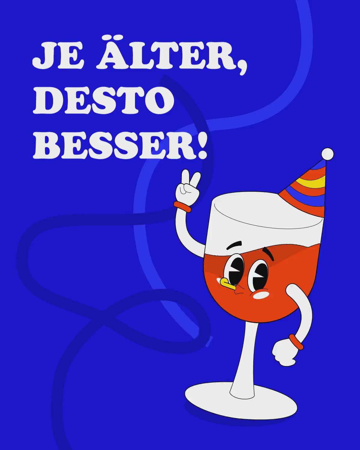 Geburtstagskarte: Je älter desto besser