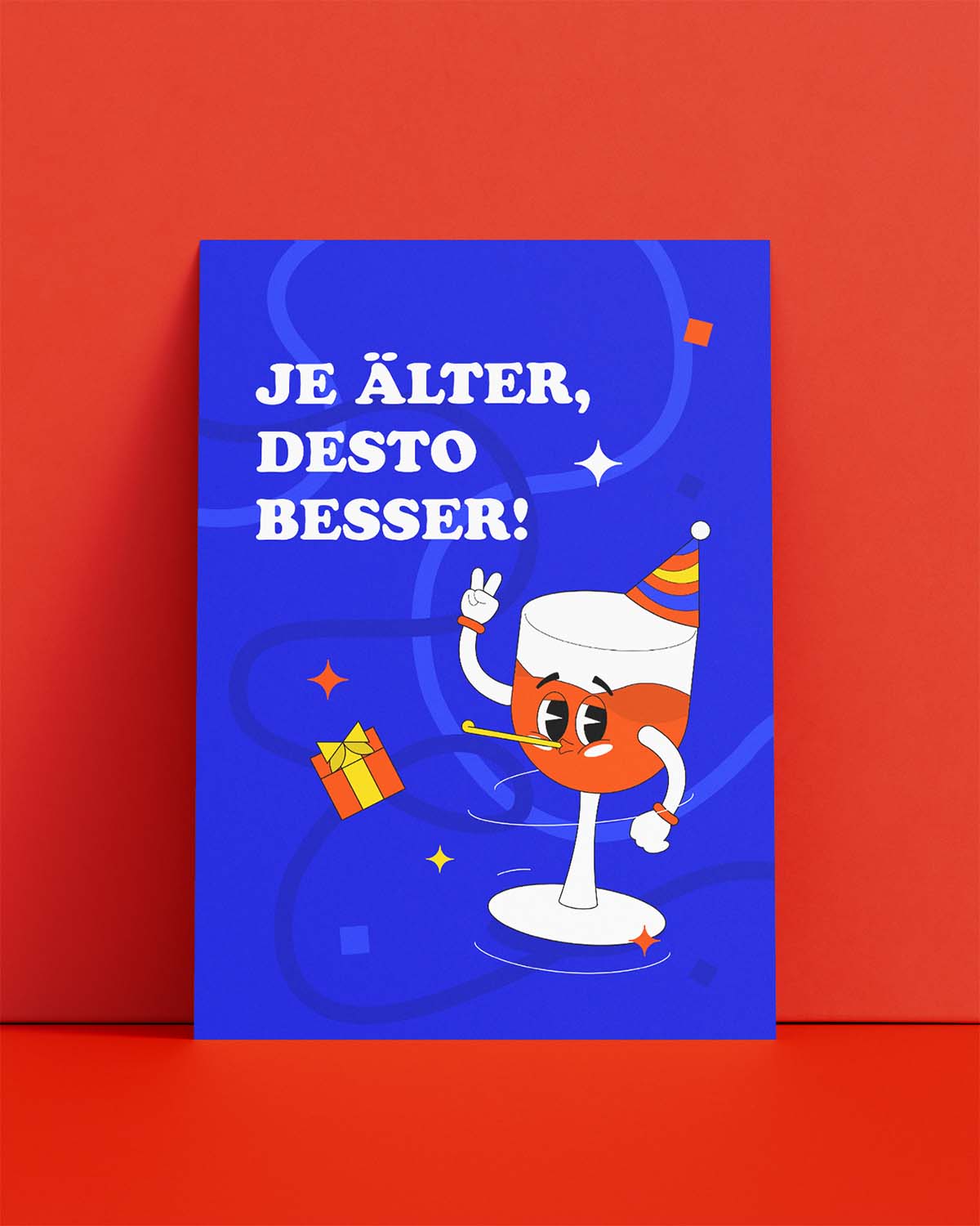 Geburtstagskarte: Je älter desto besser