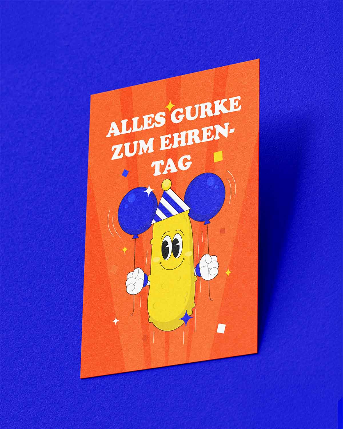 Geburtstagskarte: Alles Gurke zum Ehrentag