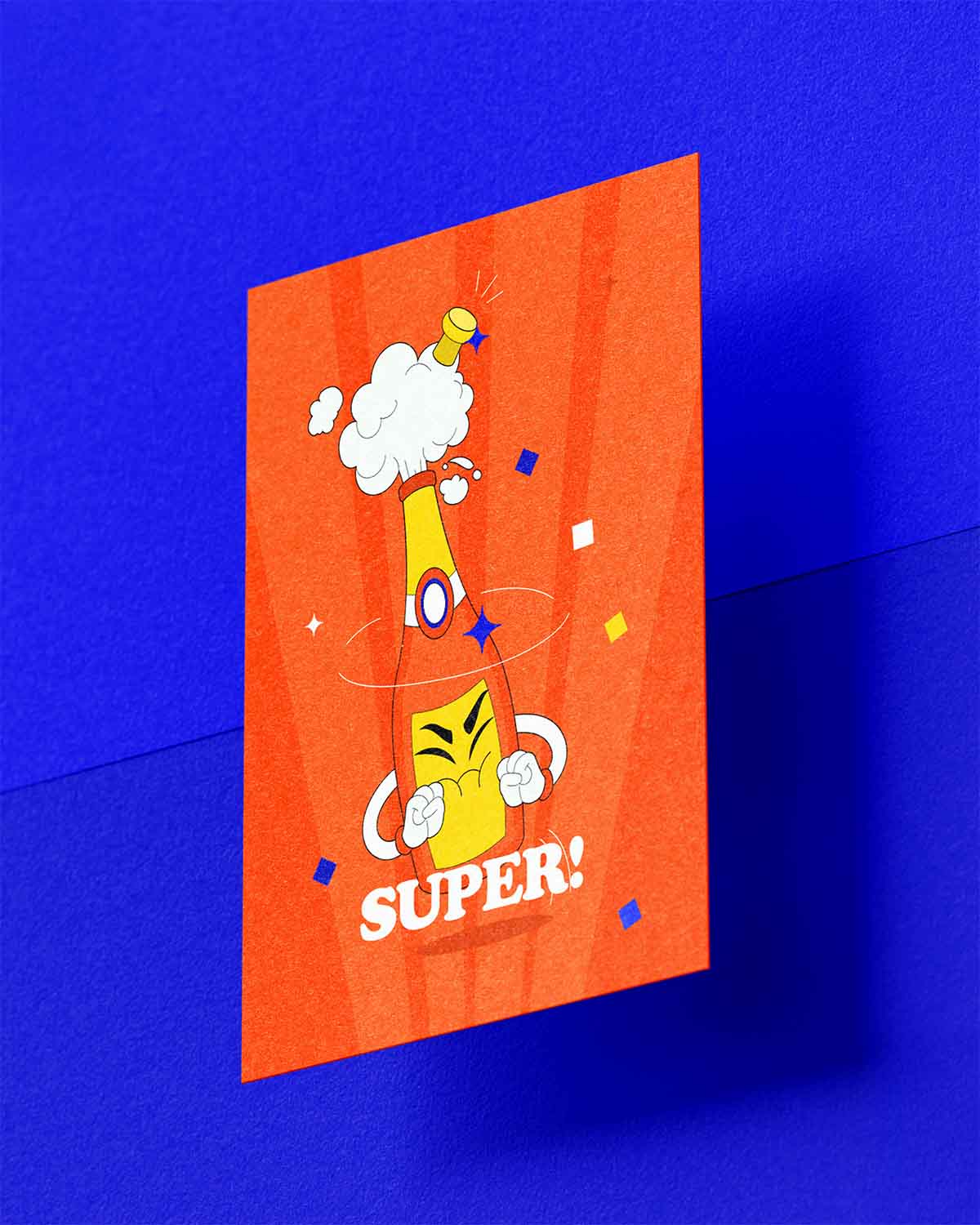 Glückwunschkarte: Super!