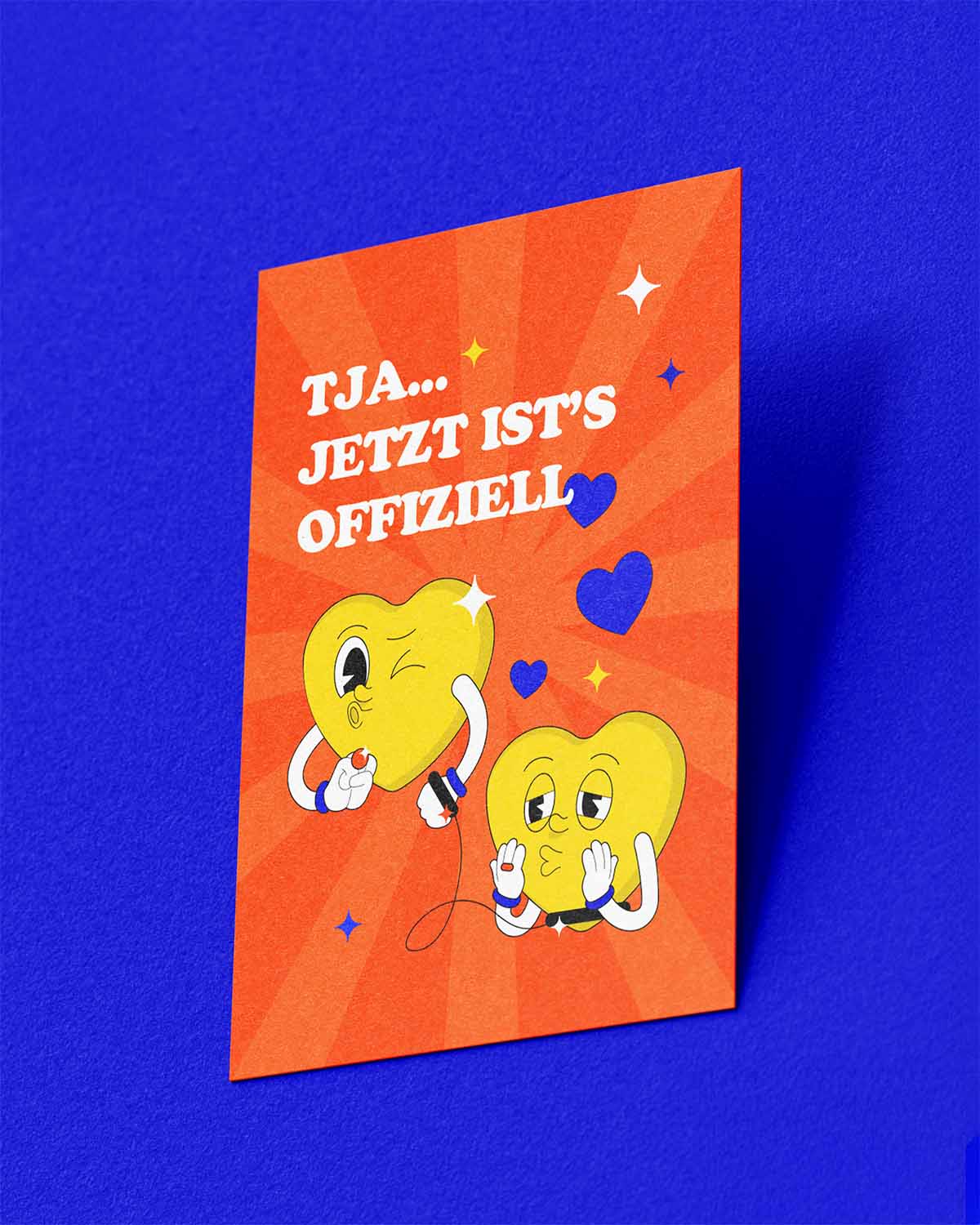 Hochzeitskarte: Tja. Jetzt ist es offiziell