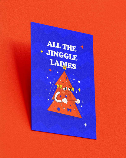 Weihnachtskarte: All the jinggle ladies