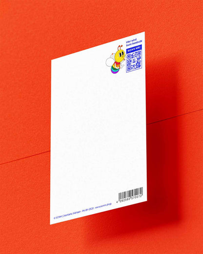 Pridekarte: Bee yourself, bee happy