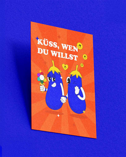 Pridekarte: Küss, wen du willst!