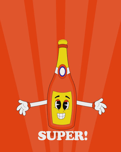 Glückwunschkarte: Super!