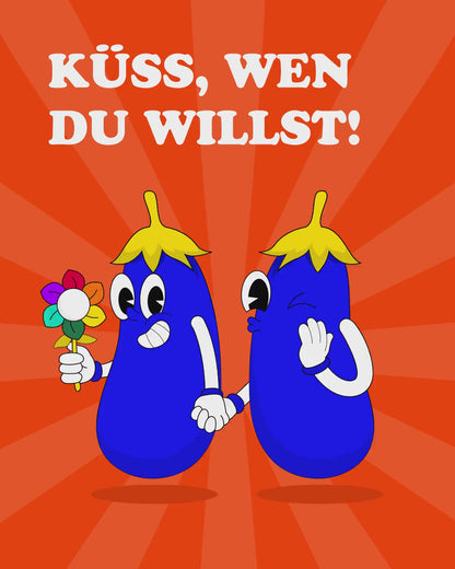 Pridekarte: Küss, wen du willst!